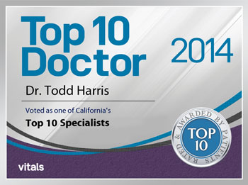 Dr. Todd S. Harris Top 10 Doctor Award 2014