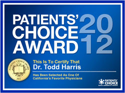 Dr. Todd S. Harris Patients Choice Award 2012