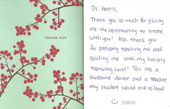 PA Teacher Thank you card